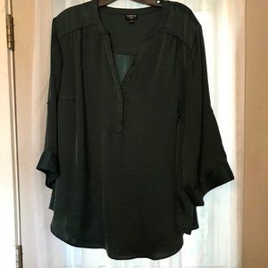Torrid Harper Emerald Green Satiny Top